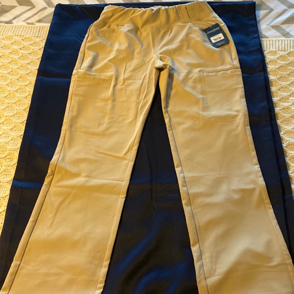 Khaki scrub pants